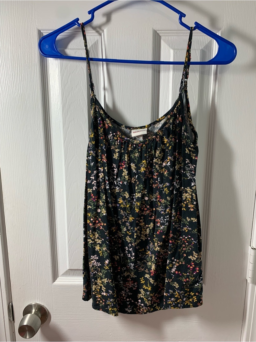Merona Black Floral Tank